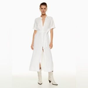 ARITZIA Wilfred Elena White Maxi Dress size S
